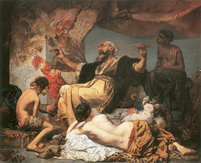 Hafis davanti alla taverna da Anselm Feuerbach